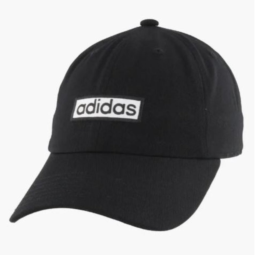 Adidas Womens Black/ White Logo Contender Baseball Cap Everyday Hat Holiday Gift